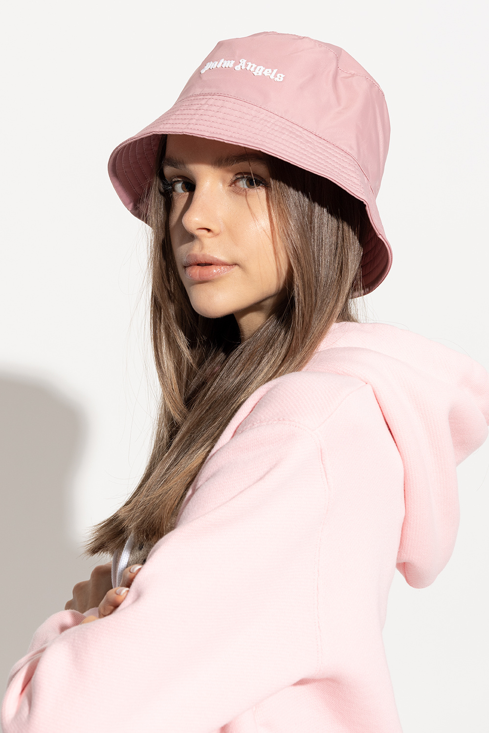 Pink Bucket hat with logo Palm Angels - Vitkac Italy